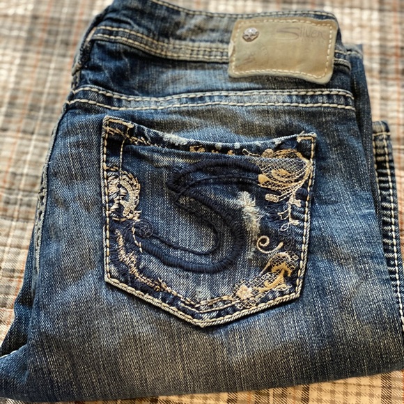 Silver straight leg jeans - Picture 2 of 7